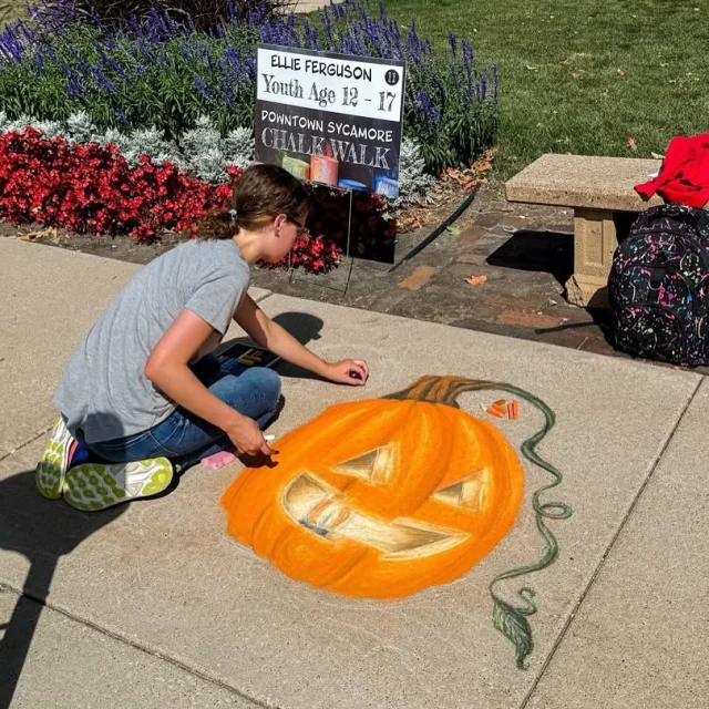 🎨 Calling all creatives, doodlers, and sidewalk superstars!
 
Registration is NOW OPEN for the Downtown Sycamore Chalk Walk — happening Saturday, September 13! 🎉✨
 
🎟️ Your registration includes a 5x5 sidewalk square, chalk, a kneeling pad, and everything you need to bring your masterpiece to life. Top creators (voted by attendees) we earn winnings from our $800 price pool￼. ￼
 
Let your imagination run wild—register now before spots fill up! 👉 https://bit.ly/3IbvwtG
 
#ChalkWalkSycamore #DiscoverSycamore #SidewalkArt #ChalkItUp
